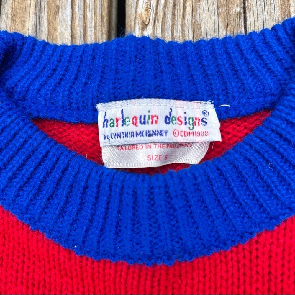 1988 Vintage Kids Wizard of Oz Sweater by Harlequin Designs - Picture 4 of 5